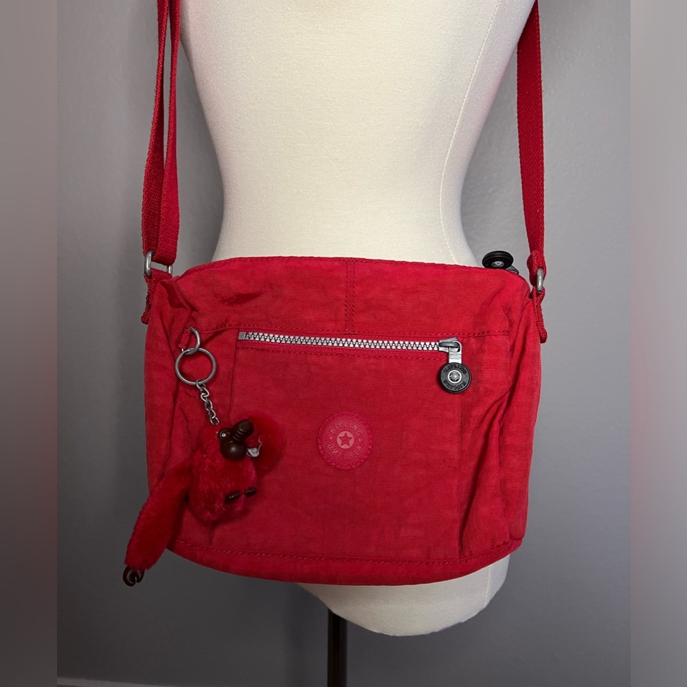 Kipling Wes Crossbody (Cherry Tonal)